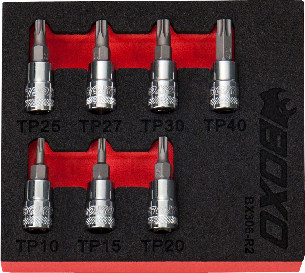 BOXO 7Pc 1/4" Tamperproof Torx Bit Socket Set | Boxo UK