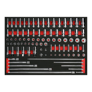 BOXO 93Pc 1/4" & 3/8" Master Socket Set