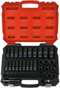 BOXO 40Pc 1/2" Master Impact Socket Set