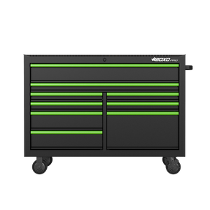 BOXO PRO 53" Matte 9 Drawer Roll Cabinet - Various Trim Options Available