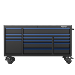 BOXO PRO 72" Matte 14 Drawer Roll Cabinet - Various Trim Options Available