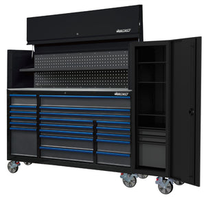 BOXO Full Height Side Locker for BOXO 72" Toolbox Stack - Black